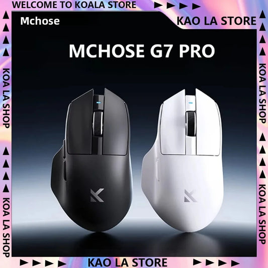 NEW G7 PRO Gaming-Maus, kabellos mit drei Modi, Bluetooth, ergonomisch und leicht, individuell anpassbare PC- und Büro-Gamer-Zubehörmaus