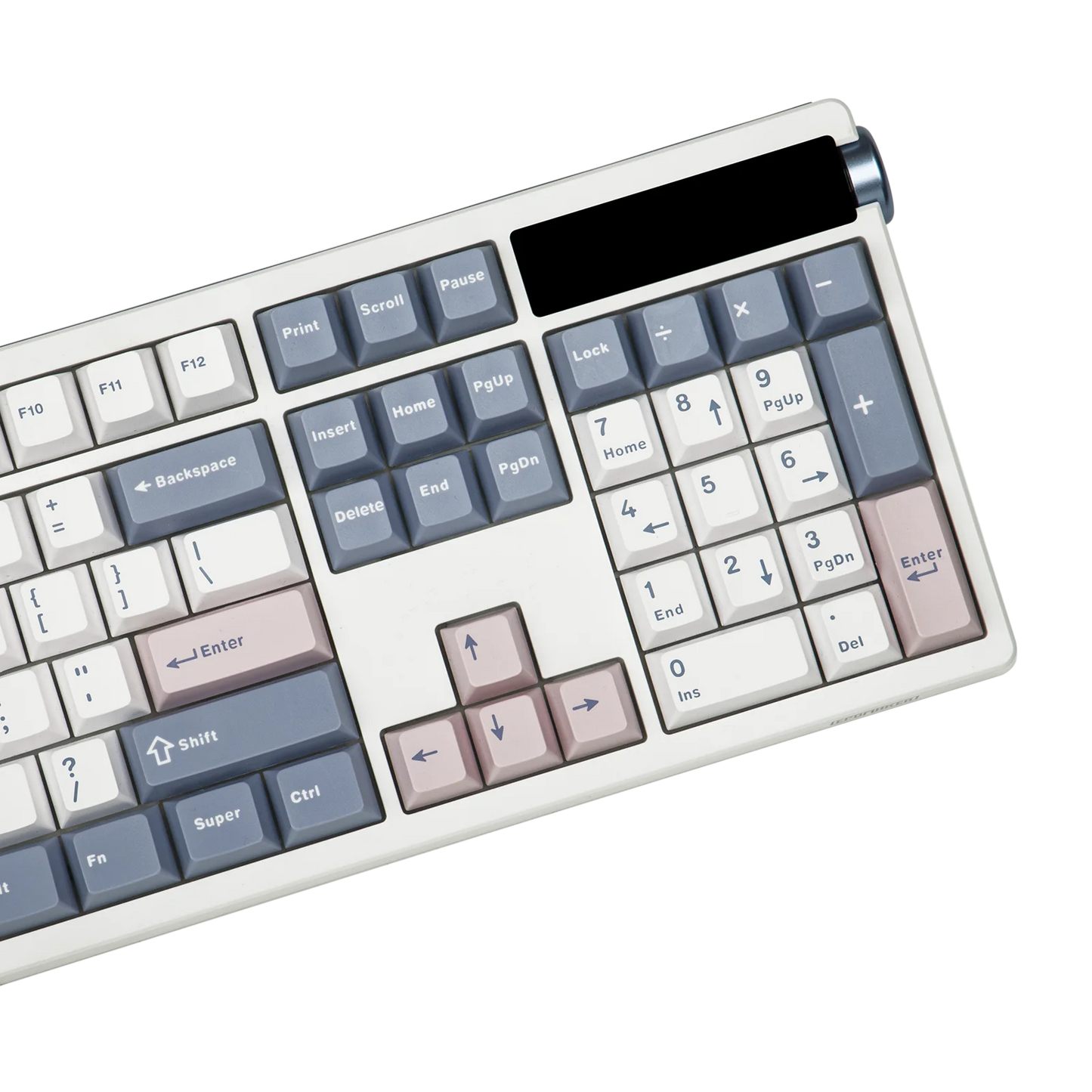 Teclado Mecânico EPOMAKER TH108 PRO 100% Full-Size Hot-Swap com Fio/BT/2.4Ghz sem Fios, Ecrã, Botão Rotativo e Bateria de 10000mAh