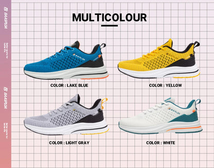 Baasploa Herren-Laufschuhe, neue atmungsaktive Mesh-Sport-Sneaker, Übergrößen 41-48, klassische Freizeitschuhe für Herren, rutschfest, Outdoor-Komfort