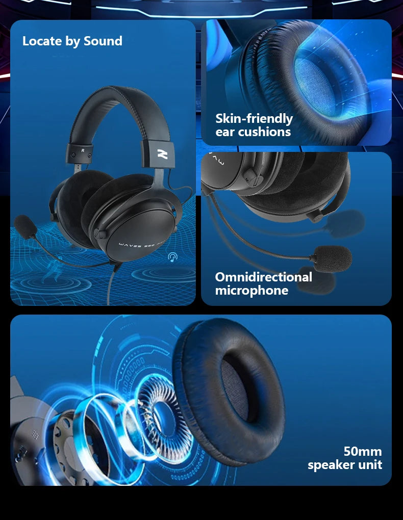Cuffie da studio TALOMEN W550x – Cuffie monitor DJ professionali cablate over-ear con driver da 50mm e cavo rimovibile