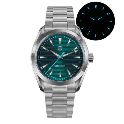 Watchdives WD0006B VH31 Quartz Wristwatches White MOP Dial AR Sapphire Luminous BGW9 100M Waterproof 38Mm Stainless Steel Watch