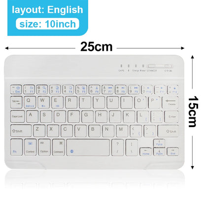 Mini teclado Bluetooth RGB sem fios de 10 polegadas com retroiluminação, touchpad e compatibilidade com iOS, Android, Windows e iPad