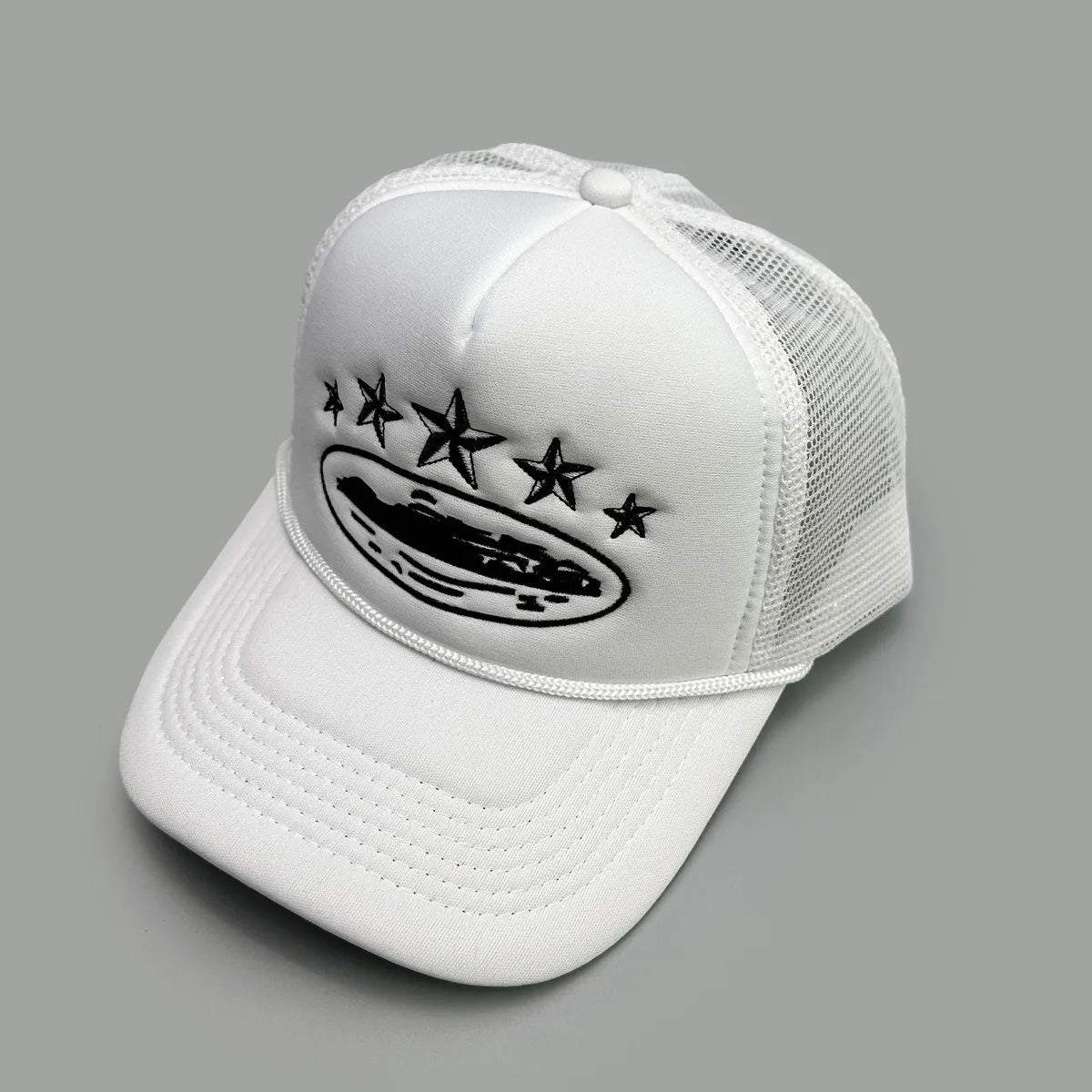 Cruise Ship Pattern Baseball Cap Summer Five-star Mesh Cap for Men and Women Outdoor Beach Sun Protection Trucker Baseball Caps