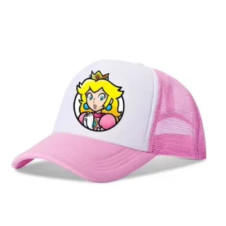Mario Casual Baseball-zonnepetten Action Universele polyesterhoed Kinderartikelen Vrachtwagenchauffeursartikelen Volwassenen Verstelbaar Anime-accessoires
