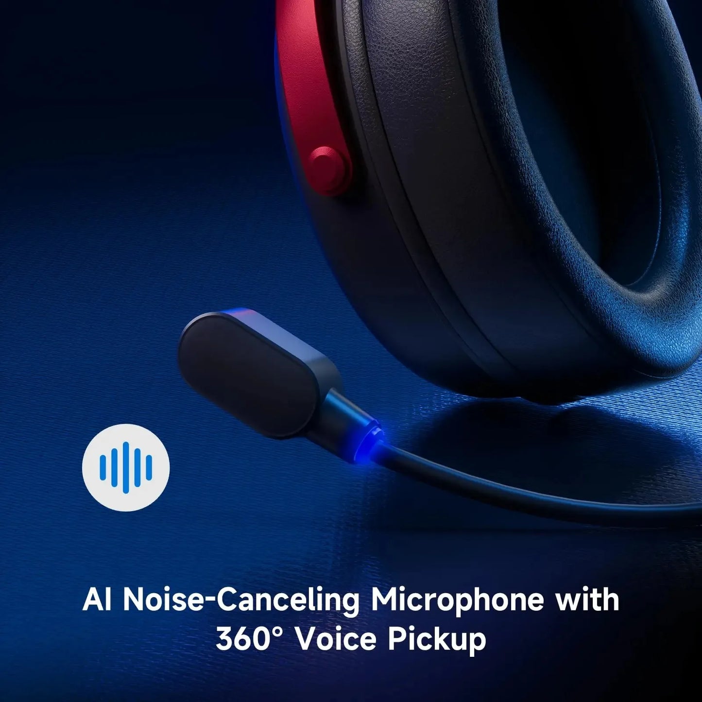 MCHOSE V9 Pro Gaming Wireless Headset 7.1 Surround Sound Headphones Noise Canceling Mic Low Latency Lightweight for PS5 PC SWITCH