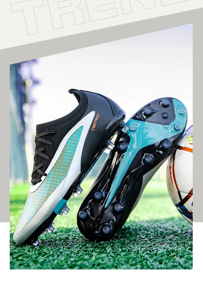 New Men's Football Boots Outdoor Cleats Breathable Adult Non-Slip Soccer Shoes Sport Long Spikes Training Boys Match Comfortable