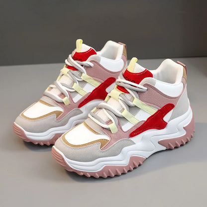 Sneakers for Women 2023 Autumn Slip-On Breathable Mesh Casual Shoes Women Heels Loafers