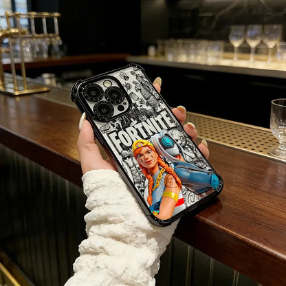 Battle Royales Fortnites Plating Phone Case For IPhone 17 17e 16e 16 15 14 13 12 11 Pro Max X XR XSMax 7 8 Mini Air Plus Airabag