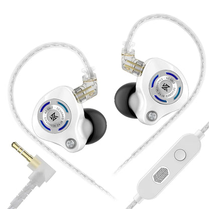 KZ Gale Gaming-IEM-Ohrhörer – HiFi-In-Ear-Monitor mit superlinearem Treiber und abnehmbarem, versilbertem 2-Pin-Kabel