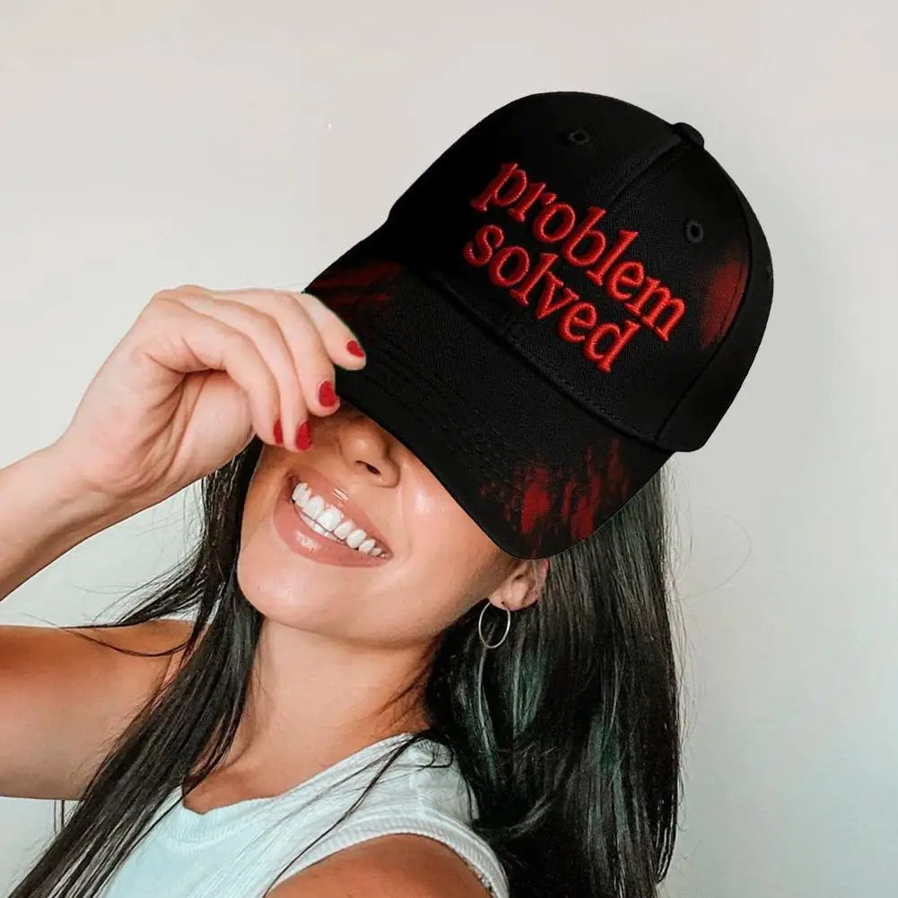 Haft z motywem Halloween – problem rozwiązany: krwawa czapka w stylu horroru, idealna na imprezę halloweenową, rekwizyty do cosplayu, prezenty