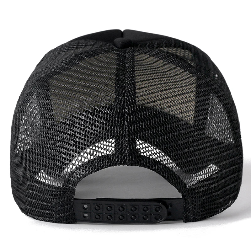 Unisex Cap Casual Plain Mesh Baseball Cap Adjustable Snapback Hats for Women Men Hip Hop Trucker Cap Streetwear Dad Hat