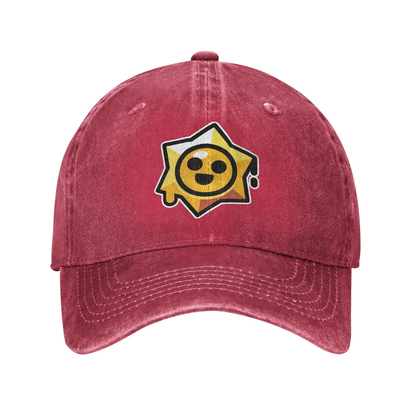 player B-Brawls Baseball Caps Retro Distressed Washed  Sun Cap Unisex Style Outdoor Running Golf  Adjustable Hats Cap