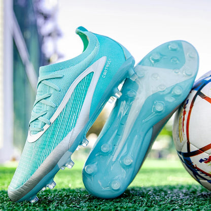 New Men's Football Boots Outdoor Cleats Breathable Adult Non-Slip Soccer Shoes Sport Long Spikes Training Boys Match Comfortable