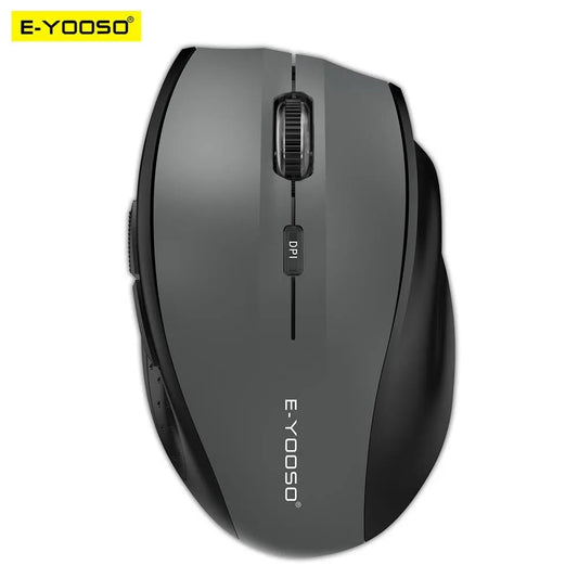 E-YOOSO E-1010 USB 2.4G kabellose Gaming- und Office-Maus, 2400 DPI, optische Gaming-Maus, ergonomisch, für Laptop, PC und Computer