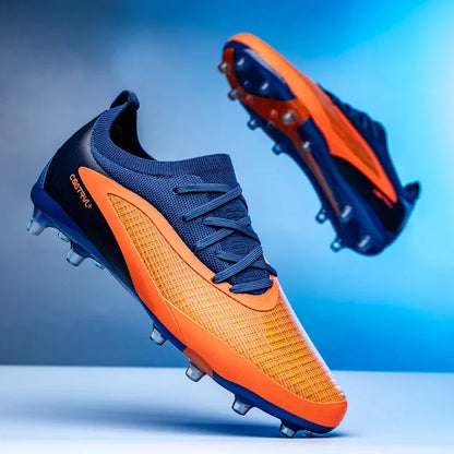 New Men's Football Boots Outdoor Cleats Breathable Adult Non-Slip Soccer Shoes Sport Long Spikes Training Boys Match Comfortable