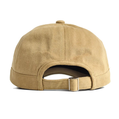 Vintage-Baseballkappe mit kurzer Krempe aus Baumwolle für Damen und Herren, weiche „Dad Hat“-Kappe, verstellbar, im Trucker-Stil, flache Kappe