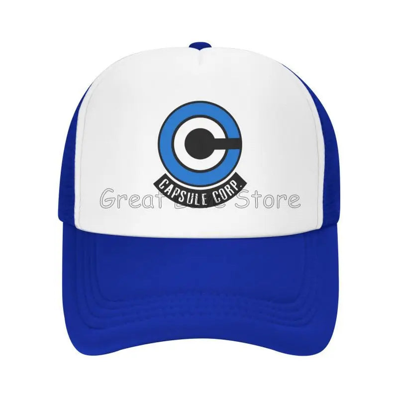 Capsule Corp – czapki baseballowe z siateczką, unisex, czapki typu „trucker” w stylu hip-hopowym, czapki „dad hat” z motywami anime DBZ, czapki wyścigowe z regulacją, letnie czapki typu „trucker” i czapki typu „snapback”