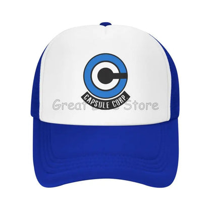 Capsule Corp – czapki baseballowe z siateczką, unisex, czapki typu „trucker” w stylu hip-hopowym, czapki „dad hat” z motywami anime DBZ, czapki wyścigowe z regulacją, letnie czapki typu „trucker” i czapki typu „snapback”
