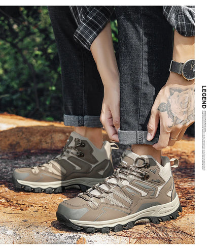 Sapatos de caminhada unissexo, sapatos desportivos para caminhadas ao ar livre, botas de campismo, sapatos impermeáveis de caminhada para senhora, sapatos de caminhada antiderrapantes