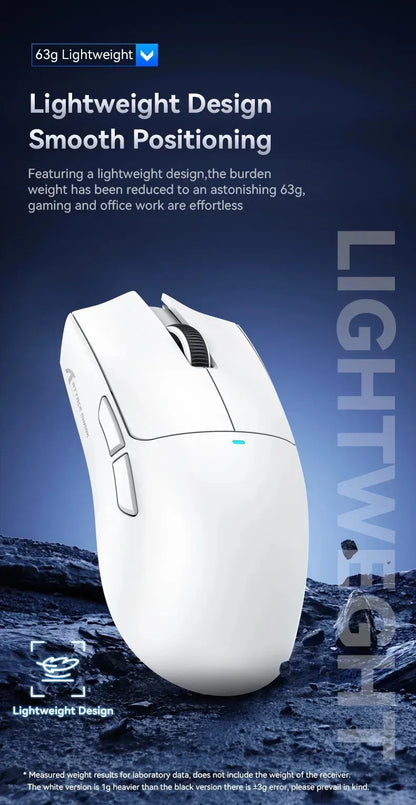 ATTACK SHARK X11SE Ultra-Light Wireless Gaming Mouse,20Million cycles life,PAW3311 Gaming,22KDPI,400IPS,40G,1KHz,65 Hours,30mAH