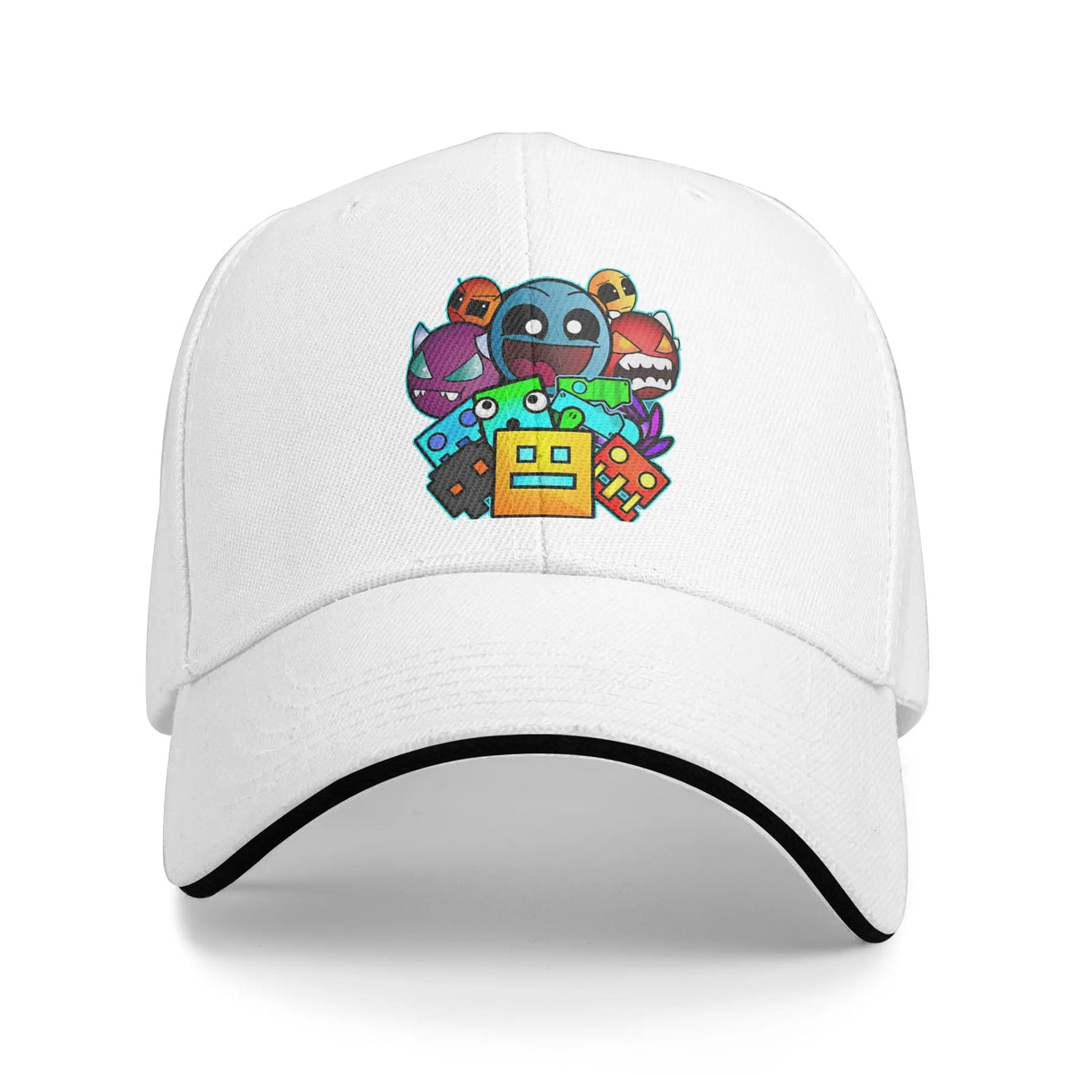 Geometry Cube Gaming Dash -baseball-lippalakki Hip Hop Sandwich -hatut Unisex-säädettävä Dad Hat -urheilulippalakki