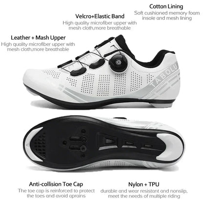 Unisex Cycling Shoes Road Bike Men Racing Self-Locking Speed Bicycle Sneakers Women Spd Cleats road Cycling Footwear