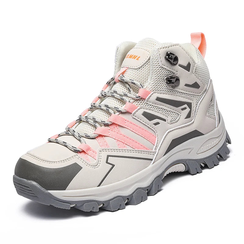 Sapatos de caminhada unissexo, sapatos desportivos para caminhadas ao ar livre, botas de campismo, sapatos impermeáveis de caminhada para senhora, sapatos de caminhada antiderrapantes
