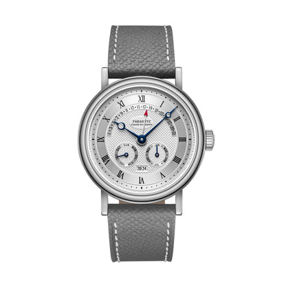 FARASUTE Men's Mechanical Watch Flyback Function Seagull Movement Month Display Week Display Calendar YearDisplay Sapphire Watch