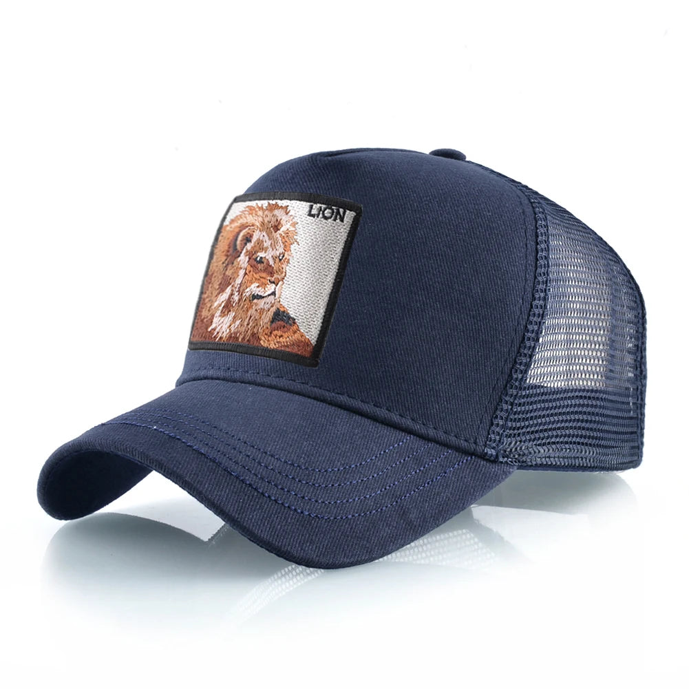 Hip Hop Baseball Cap With Lion Embroidery Patch Snapback Streetwear Trucker Caps Men Women Drake Baseball Hats Four Season Hat
