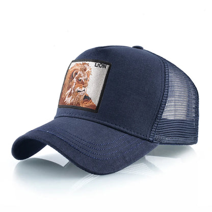 Hip Hop Baseball Cap With Lion Embroidery Patch Snapback Streetwear Trucker Caps Men Women Drake Baseball Hats Four Season Hat