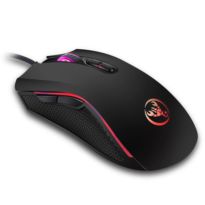 High-end Optical Professional Gaming Mouse with 7 Bright Colors LED Backlit and Ergonomic Design 3200 DPI for LOL CS Gamer