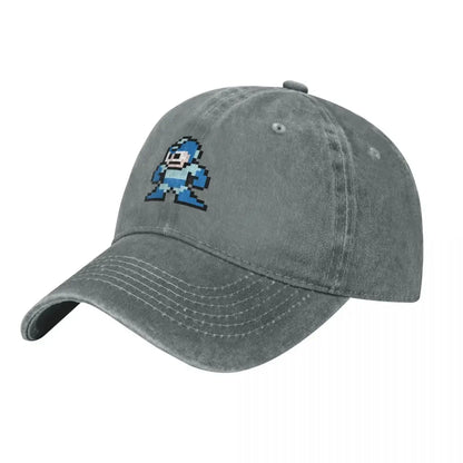 Megaman 8-bittinen baseball-lippis, uusi, söpö, vintage, ylellinen hattu, miehille ja naisille