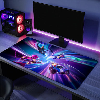 Tapete de Rato Gaming F-Fortnite Survival Battle, Grande, para Secretária e Teclado, Ergonómico, em Borracha, para PC e Escritório, Antiderrapante, Anti-Desfiamento, Personalizado para Casa