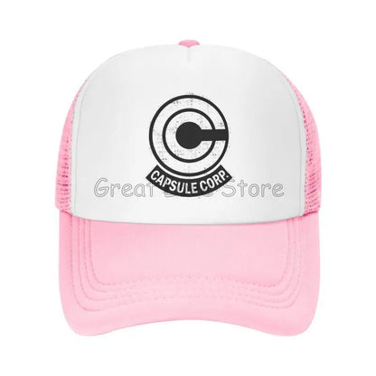 Capsule Corp – czapki baseballowe z siateczką, unisex, czapki typu „trucker” w stylu hip-hopowym, czapki „dad hat” z motywami anime DBZ, czapki wyścigowe z regulacją, letnie czapki typu „trucker” i czapki typu „snapback”