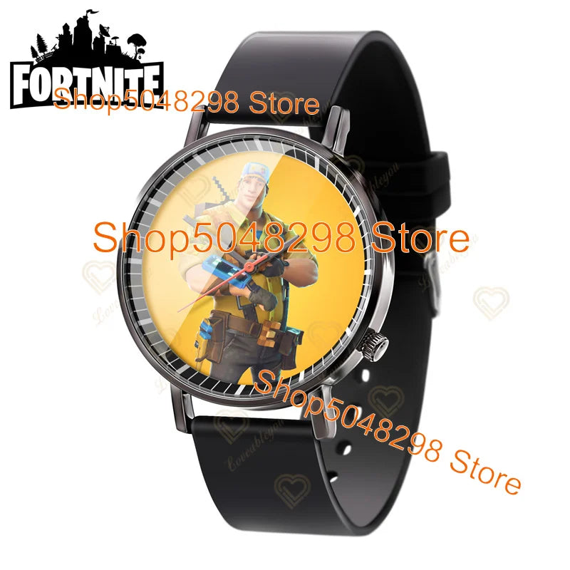 Relógio de Pulso Fortnite para Homem e Mulher, Relógio com Estampado Battle Game, Novidade 2025, Relógio de Quartzo Feminino, Presentes de Aniversário para Crianças