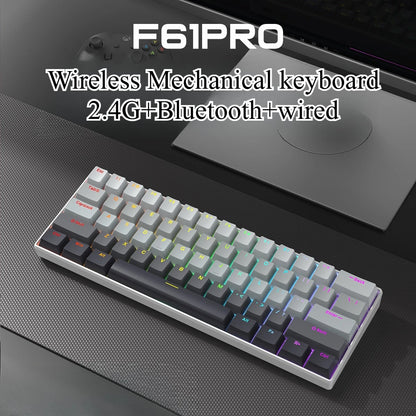 Bluetooth Wireless Mechanical Keyboards RGB Gamer Keyboard for Tablet Mechanical 60% iPad Backlit Mini USB Keyboard