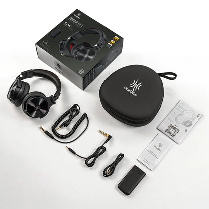 Cuffie DJ wireless OneOdio Studio Max Bluetooth 6.0 – latenza ultra bassa di 9ms, headset over-ear da monitoraggio studio Hi-Res LDAC con microfono