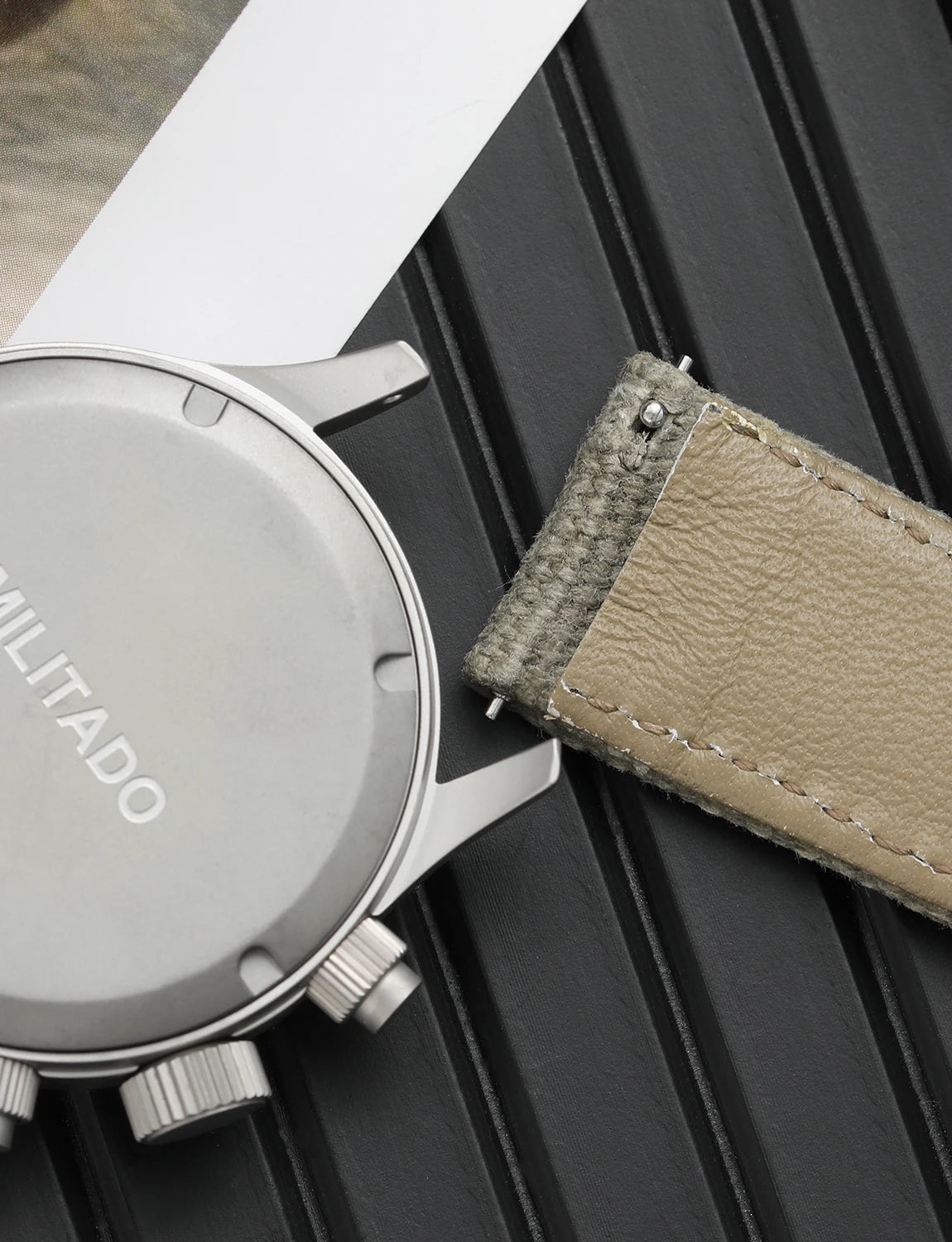 Militado ML1868 Watch VK61 Quartz Movement 100m Waterproof Watches Men Stainless Steel Chronograph Sapphire Crystal Wristwatch