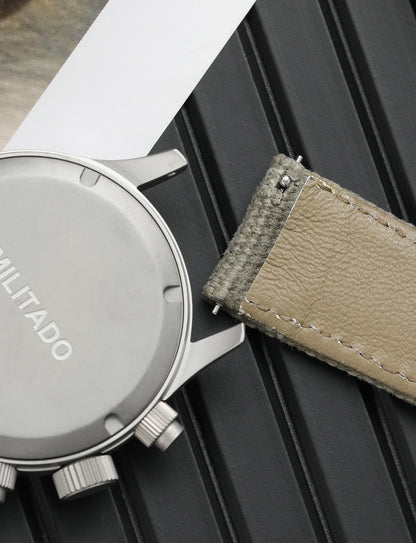 Militado ML1868 Watch VK61 Quartz Movement 100m Waterproof Watches Men Stainless Steel Chronograph Sapphire Crystal Wristwatch