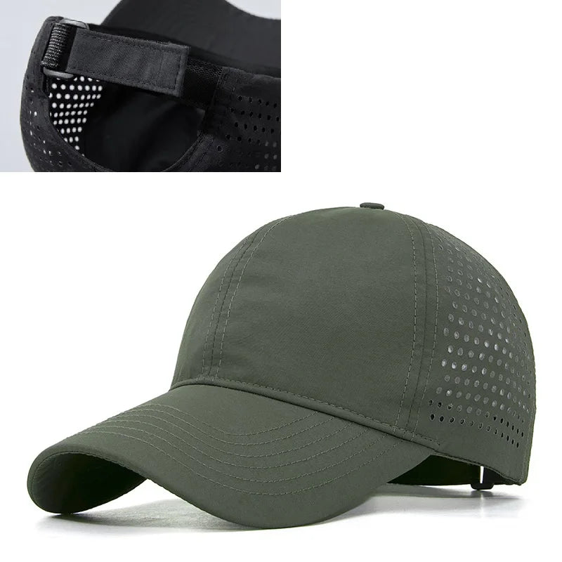 Big Head Plus Size Summer Mesh Baseball Cap for Men Women Trucker Breathable Hat Adjustable for Outdoor Sports Running