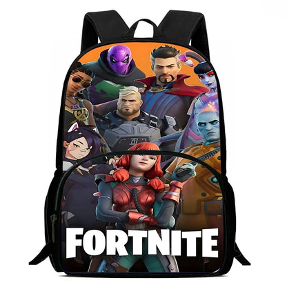Hot Game Design Child Backpacks F-FortniteS Lunch Bag Pencil Case, Pupil Large Capacity School Bags for Boys and Girls, Best Gift