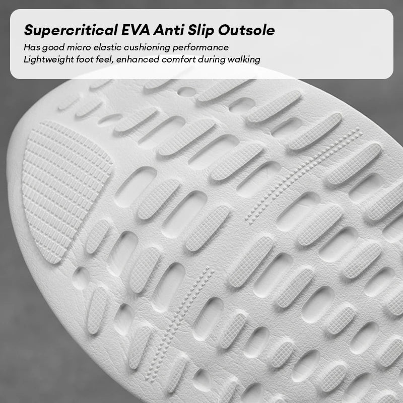 Men's Cushioned Running Shoes EVA Midsole for Shock Absorption Lightweight & Breathable Mesh Sports Sneakers for Gym and Walking