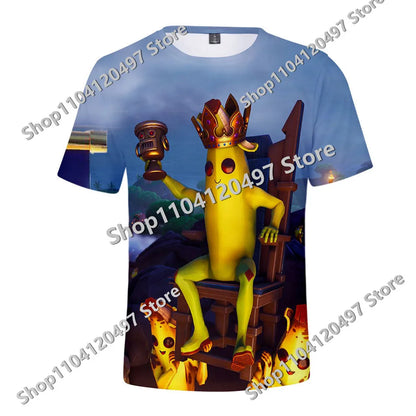 Fortnite Theme Birthday Number T-Shirt, Summer Child White Clothes, Cartoon Hot Game Short Sleeve Tees, Casual Tops, Funny Gifts