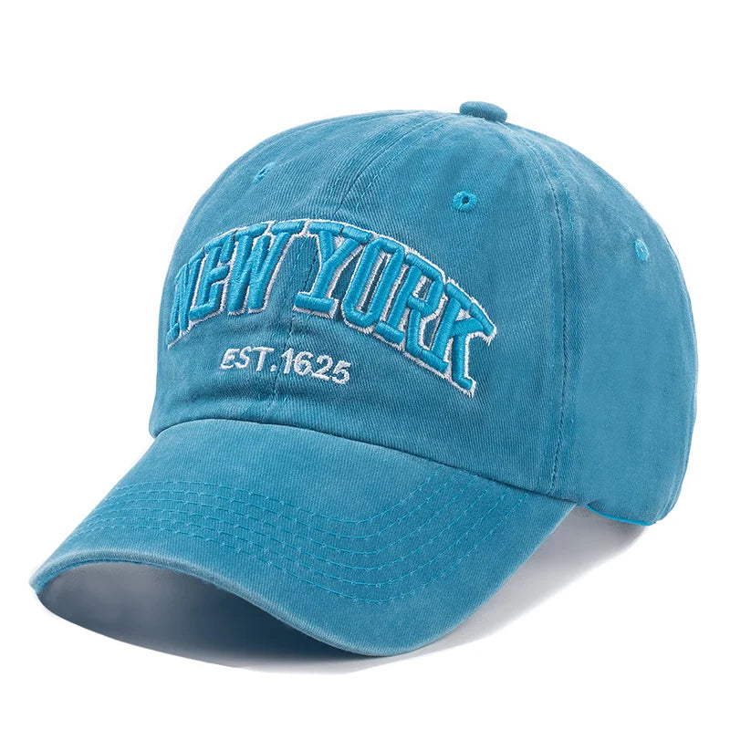 Gorra de algodón lavado York para hombre y mujer: gorras, gorras snapback, gorras de béisbol, protección solar, casquette, gorra «dad hat», gorra para actividades al aire libre