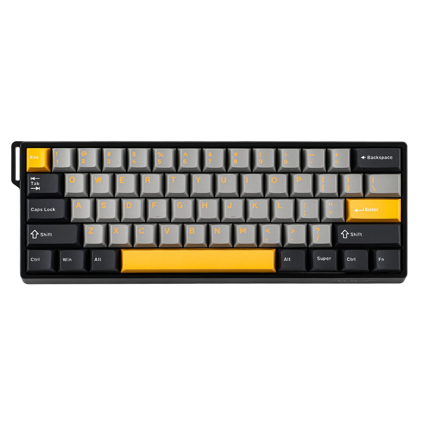 Teclado mecânico com fios AULA WIN60 HE/WIN60 HE MAX 60%, estrutura Tray-Mount, Hot-Swap e interruptores magnéticos de efeito Hall