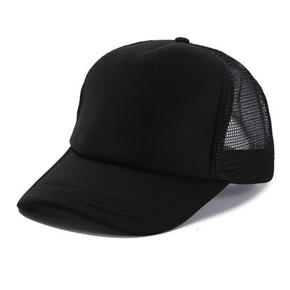 Unisex Cap Casual Plain Mesh Baseball Cap Adjustable Snapback Hats for Women Men Hip Hop Trucker Cap Streetwear Dad Hat