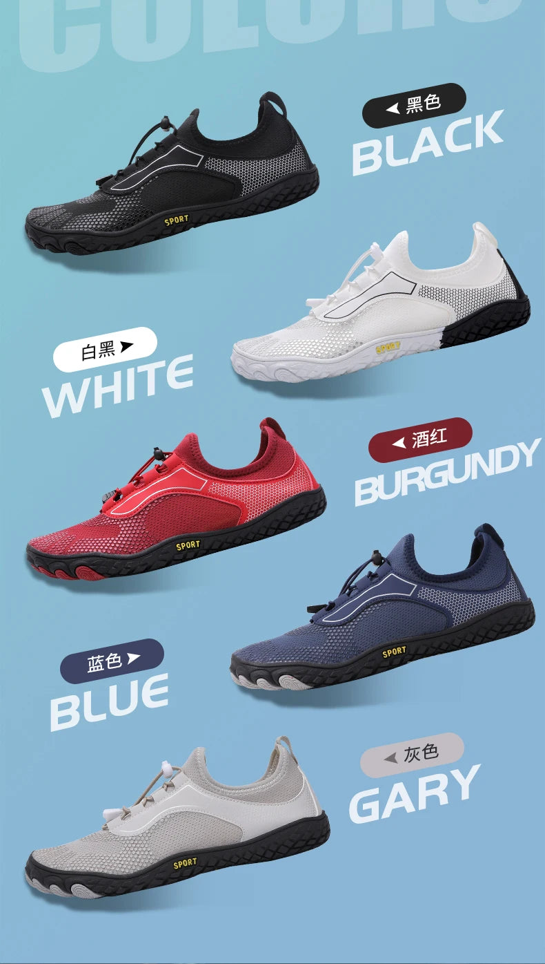 36-48# Gym Footwear Unisex Seaside Aqua Shoes Couples Vacation Beach Game Wading Shoes Men Squat Fitness Shoes Women Yoga Shoes