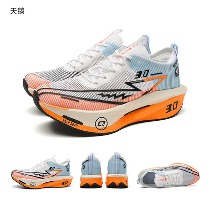 Running Shoes Speciality Men Marathon Sports Carbon Board Breathable Ultralight Women Comfy Athletic Cushion Stability Sneakers