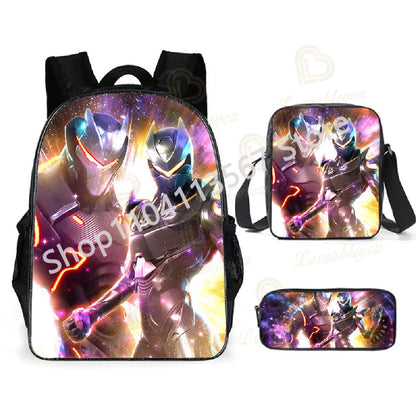 Fortnite Kids 3pcs Backpack Set Women Backpacks Office Stationery for Teenage Girls Boys Laptop Backpack Casual Travel Rucksack