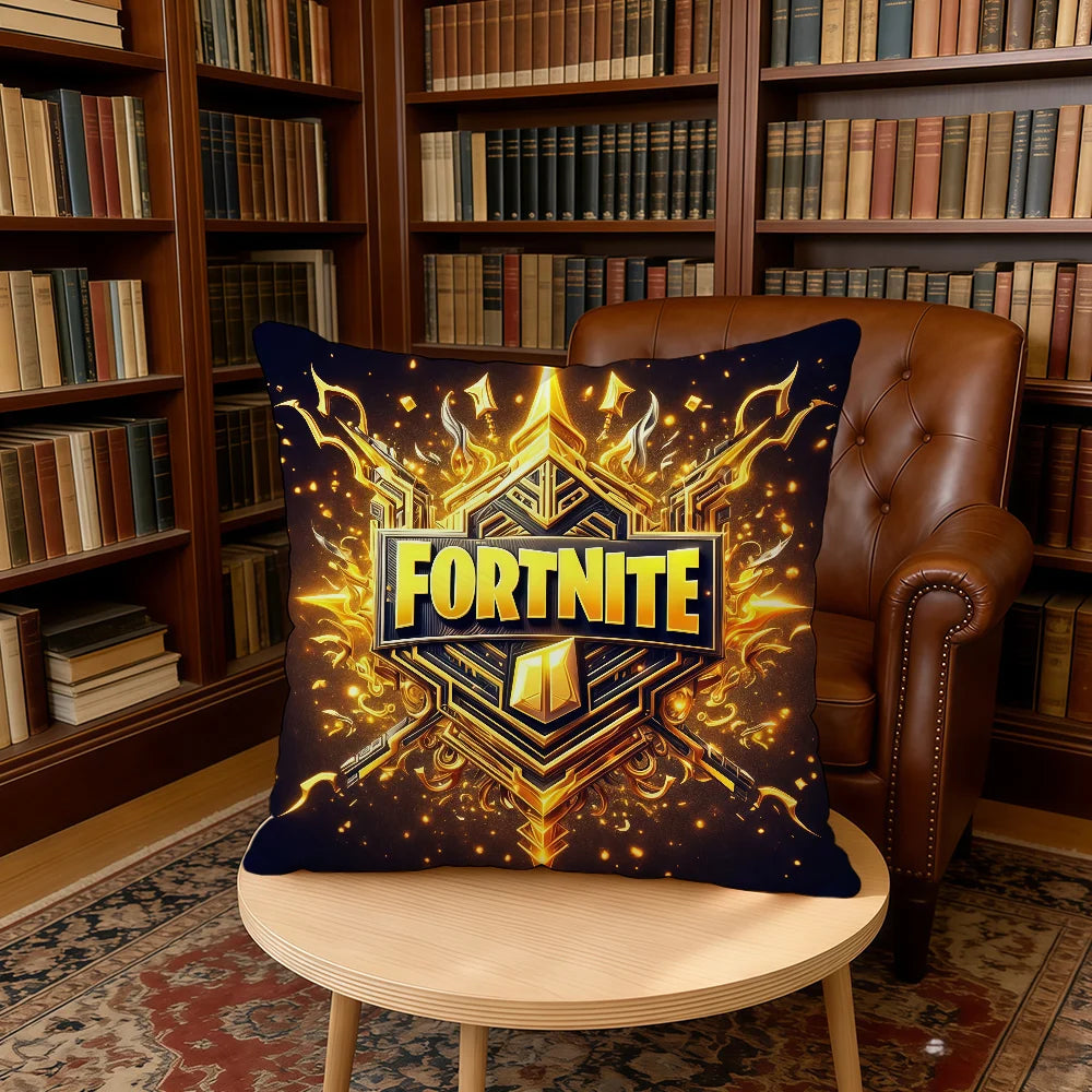 F-FORTNITE-ES Kissenbezug Gaming Home Office Geburtstags- und Jubiläumsgeschenke Weicher, hautfreundlicher Kissenbezug